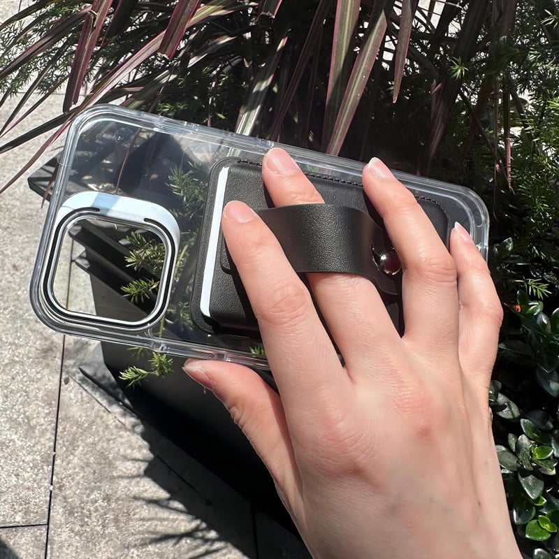 Magnetic Ring Stand Phone Card Holder