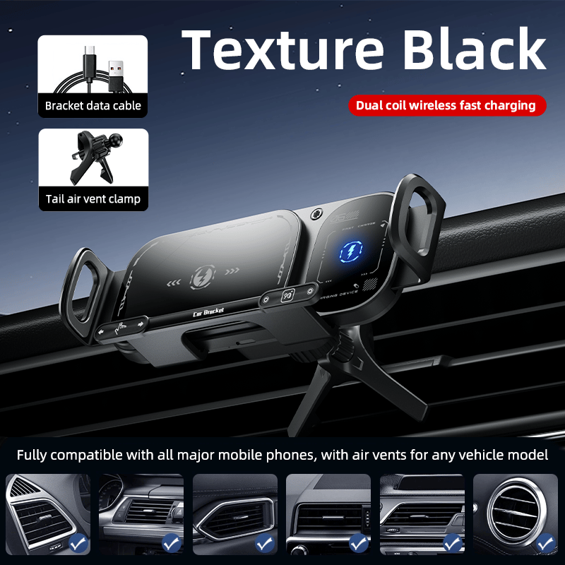 Wireless Charging Rotating Car Mount