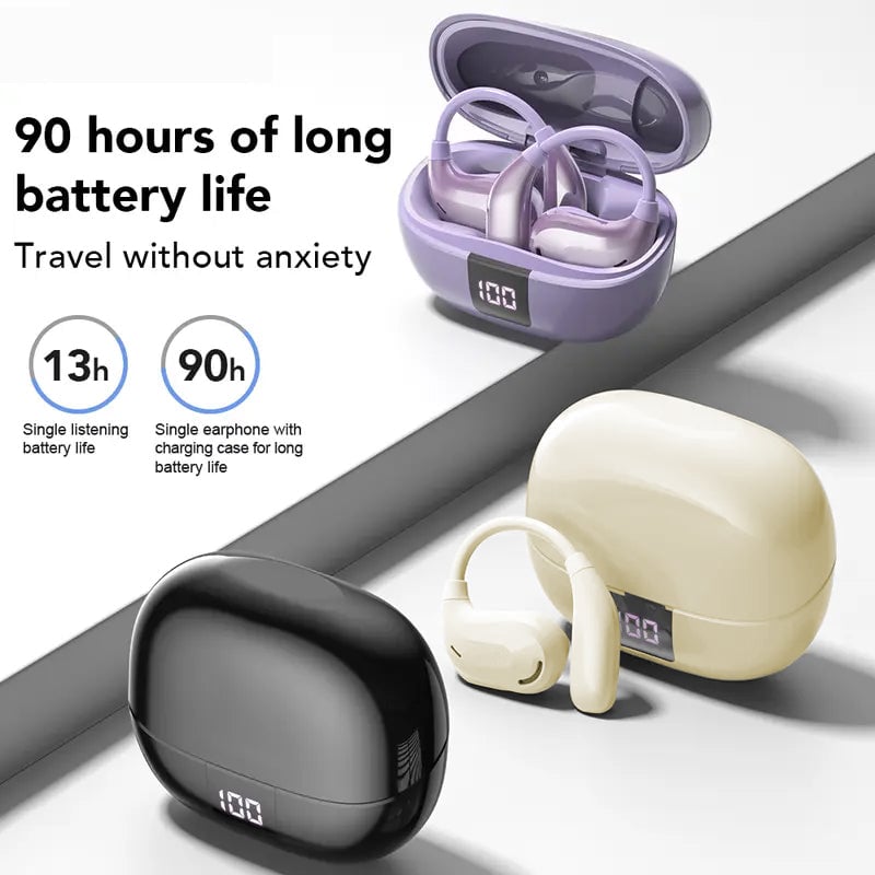 Hi-Fi Sports Bluetooth 5.4 Ear-Hook Headphones with Noise Cancelling