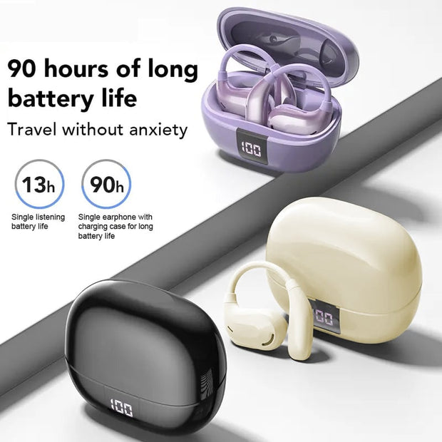 Hi-Fi Sports Bluetooth 5.4 Ear-Hook Headphones with Noise Cancelling