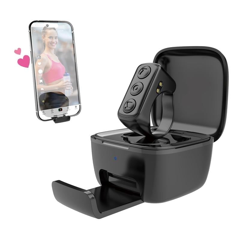 Scrolling Ring Bluetooth Remote Control with Phone holder