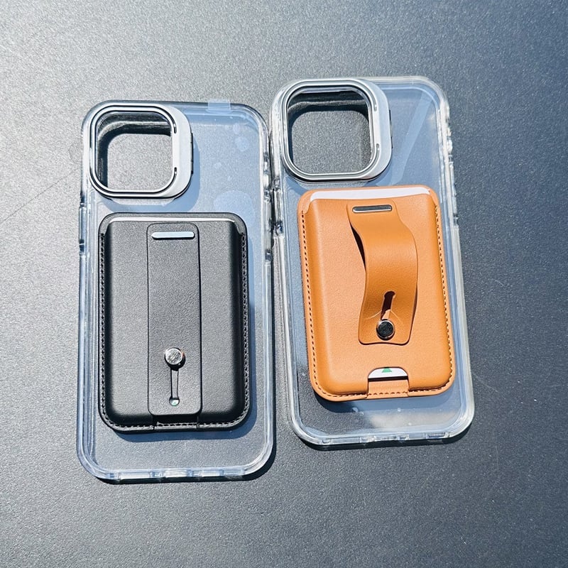 Magnetic Ring Stand Phone Card Holder