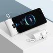Mini Fast-Charge Capsule Power Bank with Built-in Cable