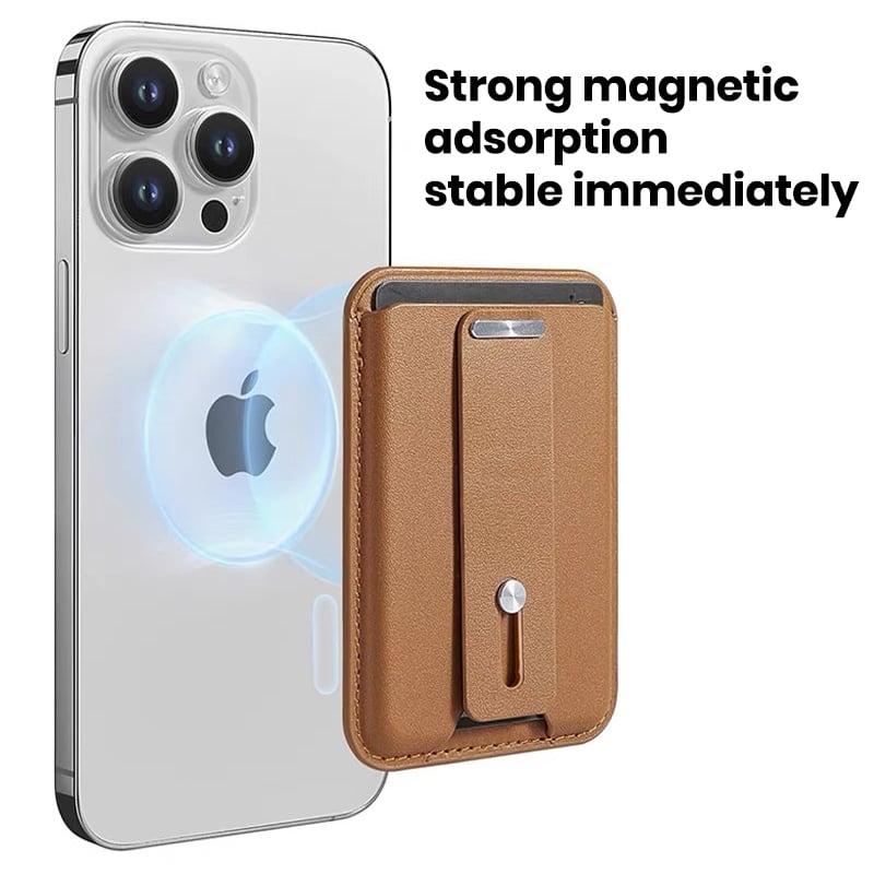 Magnetic Ring Stand Phone Card Holder